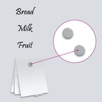 Magneetbord voor aan de wand 80x50 cm gehard glas wit 5