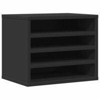 Bureau organiser 36x26x29,5 cm bewerkt hout zwart 2