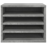 Bureau organiser 36x26x29,5 cm bewerkt hout betongrijs 4