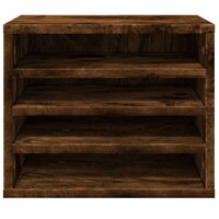 Bureau organiser 36x26x29,5 cm bewerkt hout gerookt eikenkleur 4
