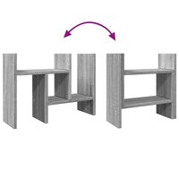 Bureau organiser 34,5x15,5x35,5 cm bewerkt hout grijs sonoma 8