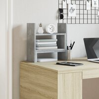 Bureau organiser 38,5x17x39 cm bewerkt hout betongrijs 4