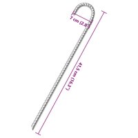 Tentharingen 12 st &Oslash;12 mm 41,5 cm gegalvaniseerd staal 5