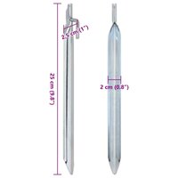 Tentharingen 24 st V-vormig &Oslash;20 mm 25 cm gegalvaniseerd staal 6