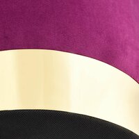 Kruk fluweel 28 x 36 cm paars en goudkleurig 3