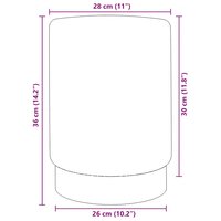 Kruk fluweel 28 x 36 cm mosterdgroen en goudkleurig 4