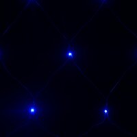 Kerstnetverlichting 204 LED&amp;apos;s binnen en buiten 3x2 m blauw 5