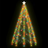 Kerstboomverlichting met 250 LED&amp;apos;s meerkleurig net 250 cm 3