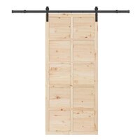 Schuifdeur Bruin 80 x 208 cm Massief grenenhout 4