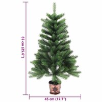 Kunstkerstboom met levensechte naalden 65 cm groen 7