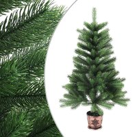 Kunstkerstboom met levensechte naalden 90 cm groen 2