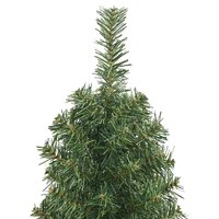 Kunstkerstboom met standaard smal 150 cm PVC groen 4