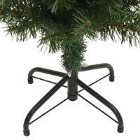 Kunstkerstboom met standaard smal 150 cm PVC groen 6