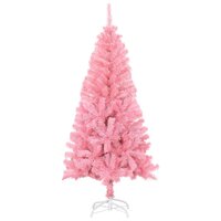 Kunstkerstboom met standaard 150 cm PVC roze 2