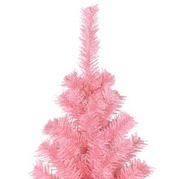 Kunstkerstboom met standaard 180 cm PVC roze 4