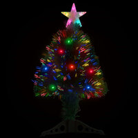 Kerstboom met LED en standaard 64 cm glasvezel 3