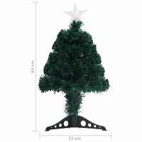 Kerstboom met LED en standaard 64 cm glasvezel 8