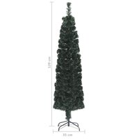 Kunstkerstboom met standaard smal 120 cm glasvezel 8