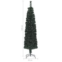 Kunstkerstboom met standaard smal 150 cm glasvezel 8