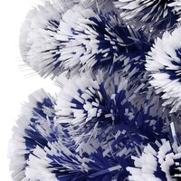 Kunstkerstboom met verlichting 64 cm glasvezel wit en blauw 6