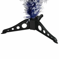 Kunstkerstboom met verlichting 64 cm glasvezel wit en blauw 7