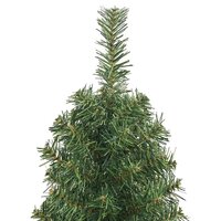 Kunstkerstboom met standaard smal 120 cm PVC groen 4