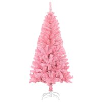 Kunstkerstboom met standaard 120 cm PVC roze 2