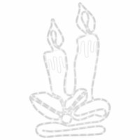 Kerstfiguur kaarsen met 144 LED&amp;apos;s 70x42 cm 5