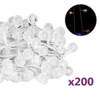Lichtsnoer met 200 LED&amp;apos;s 8 functies meerkleurig 20 m 2