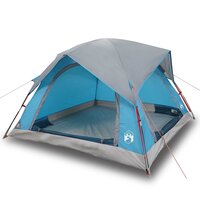 Tent 4-persoons waterdicht blauw 2