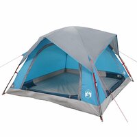 Tent 4-persoons waterdicht blauw 3