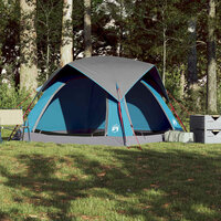 Tent 4-persoons waterdicht blauw 4