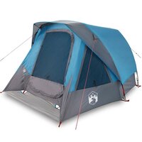 Tent 4-persoons waterdicht blauw 2