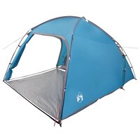 Tent met dak Blauw 370 x 230 x 185 cm Polyester en glasvezel 2