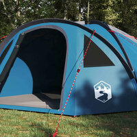 Camping Tent met dak Blauw 308 x 268 x 130 cm Polyester 4