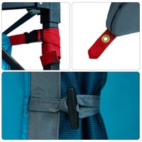 Tent met dak Anders Blauw en Zwart 8