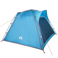 Tent 4-persoons waterdicht snelontgrendeling blauw 6