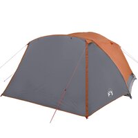 Tent met luifel 4-persoons waterdicht oranje 5