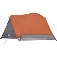 Tent met luifel 4-persoons waterdicht oranje 9