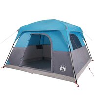 Tent 4-persoons waterdicht blauw 5