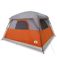 Tent 4-persoons waterdicht oranje 2