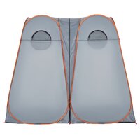 Privacytent pop-up waterdich grijs en oranje 6