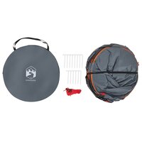 Privacytent pop-up waterdich grijs en oranje 8