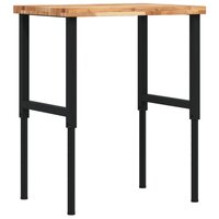 Werkbank rechthoekig 80x60x(73-99,5) cm massief acaciahout 2