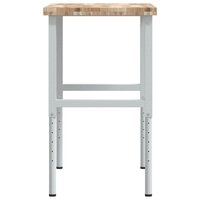 Werkbank rechthoekig 100x60x(73-99,5) cm massief acaciahout 6