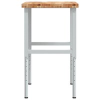 Werkbank rechthoekig 100x60x(73-99,5) cm massief acaciahout 6