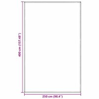 Tenttapijt Blauwgrijs 250 x 400 cm Polyetheen 9