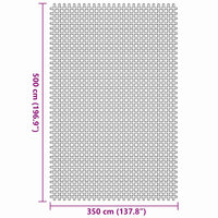 Tenttapijt Blauw 500 &times; 350 cm Polyester 7