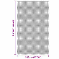 Tenttapijt Blauw 600 &times; 350 cm Polyester 7