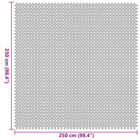 Tenttapijt Groen 250 x 250 cm Polyester 7